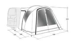 Outwell Lakecrest Drive Away Awning 34 Outwell Lakecrest Drive Away Awning -Outdoor Awnings Shop 111166 lakecrest drawing perspective2
