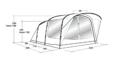 Outwell Oakwood 3 Tent -Outdoor Awnings Shop 111208 oakwood 3 drawing perspective2