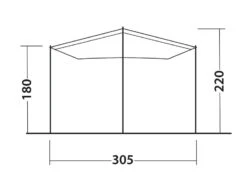 Outwell Fieldcrest Canopy -Outdoor Awnings Shop 111239 fieldcrest canopy drawing other5
