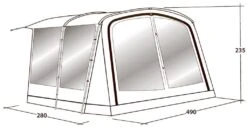 Outwell Universal Awning Size 7 -Outdoor Awnings Shop 111296 universal awning size 7 drawing perspective2 1