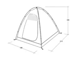 Outwell Free Standing Inner Tent L -Outdoor Awnings Shop 111340 free standing inner l drawing perspective2
