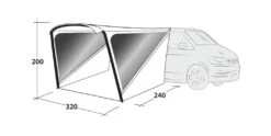 Outwell Touring Shelter Air -Outdoor Awnings Shop 111358 touring shelter air drawing perspective2