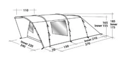 Easy Camp Palmdale 400 Tent -Outdoor Awnings Shop 120368 palmdale 400 drawing perspective 2