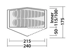 Robens Starlight 2 Tent -Outdoor Awnings Shop 130259 starlight 2 drawing floorplan 3