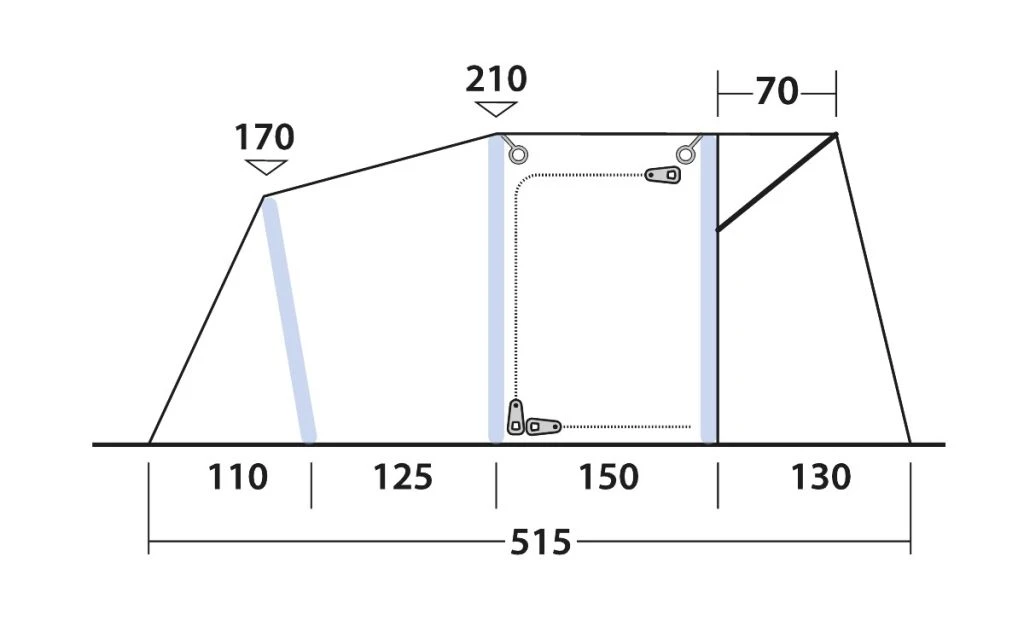 Outwell Blossburg 380 Drive Away Air Awning 8 Outwell Blossburg 380 Drive Away Air Awning - Image 6