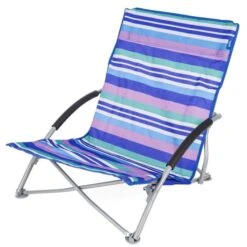 Yello Low Beach Chair Stripe Blue 7 Yello Low Beach Chair Stripe Blue -Outdoor Awnings Shop 1whwmatm
