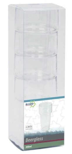 Pack Of 4 Bo-Camp 300ml Beer Glasses -Outdoor Awnings Shop 6101470 02