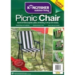 Kingfisher Folding Lightweight Picnic Camping Chair -Outdoor Awnings Shop 6188
