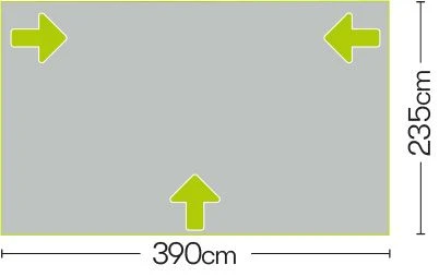 Quest Falcon 390 Poled Porch Caravan Awning 6 Quest Falcon 390 Poled Porch Caravan Awning - Image 4