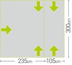 Quest Falcon 300 Low Poled Drive Away Awning 9 Quest Falcon 300 Low Poled Drive Away Awning -Outdoor Awnings Shop a3507 7 midsize