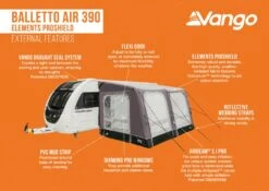 Vango Balletto Air 390 Elements ProShield 390 Awning -Outdoor Awnings Shop balletto air 390 eps