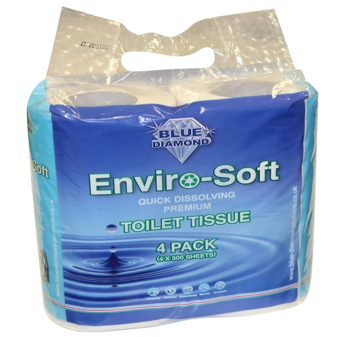 Blue Diamond Enviro-Soft Premium Toilet Tissue 4 Pack 5 Blue Diamond Enviro-Soft Premium Toilet Tissue 4 Pack - Image 3
