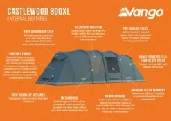 Vango Castlewood 800XL Tent Package -Outdoor Awnings Shop castlewood 800xl infographic