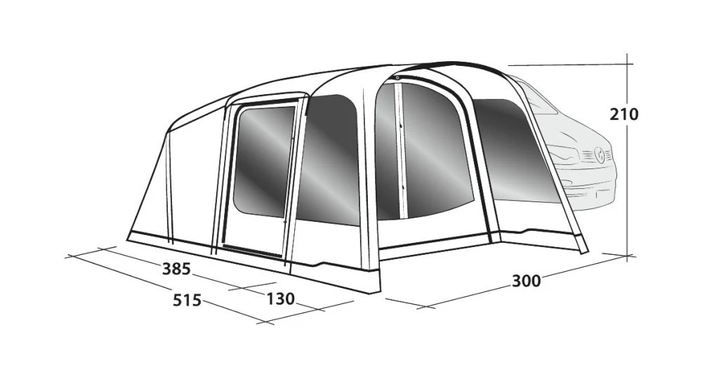Outwell Blossburg 380 Drive Away Air Awning 10 Outwell Blossburg 380 Drive Away Air Awning - Image 8