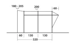 Easy Camp Wimberly Drive Away Awning -Outdoor Awnings Shop dimensions diagram