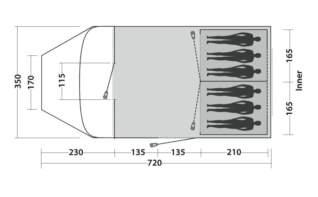 Easy Camp Palmdale 600 Lux Tent 4 Easy Camp Palmdale 600 Lux Tent - Image 2