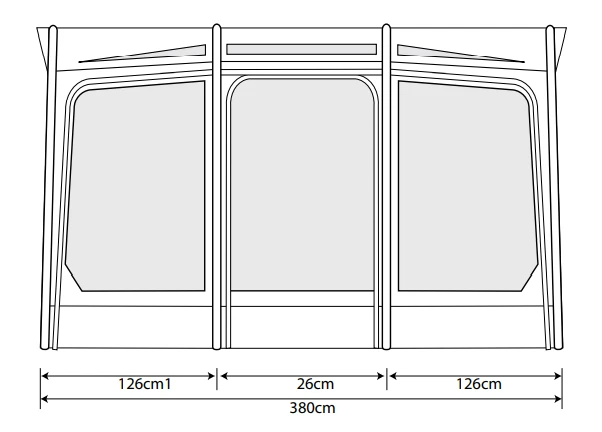 Outdoor Revolution Eclipse Pro 380L Caravan/Motorhome Awning 4 Outdoor Revolution Eclipse Pro 380L Caravan/Motorhome Awning - Image 2