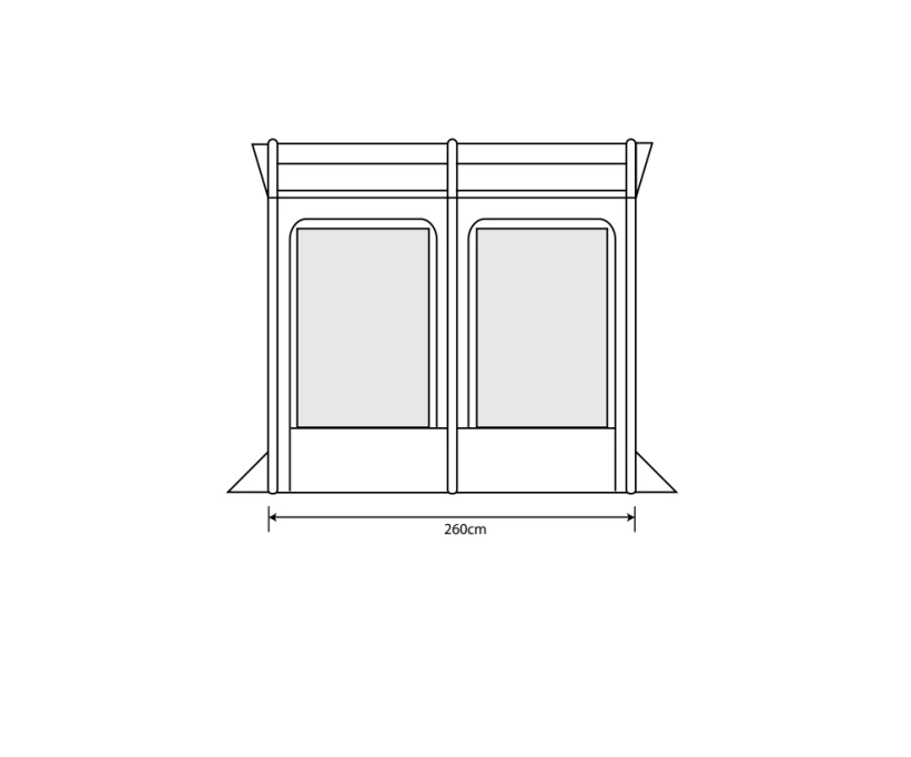 Outdoor Revolution Eden Air 260 Caravan Awning 4 Outdoor Revolution Eden Air 260 Caravan Awning - Image 2