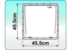 Fiamma 400 X 400 Roof Vent White -Outdoor Awnings Shop fiamma vent plan2