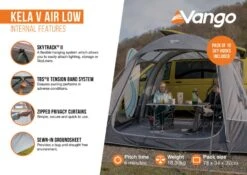 Vango Kela V Low Air Drive Away Awning -Outdoor Awnings Shop kela v air low2