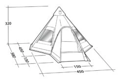 Robens Kiowa Tipi Tent -Outdoor Awnings Shop kiowa tipi measurements