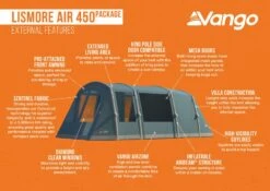 Vango Lismore Air 450 Tent Package -Outdoor Awnings Shop lismore air 450 package medium