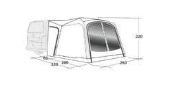Outwell Milestone Dash Drive Away Awning -Outdoor Awnings Shop milestone dash dimensions