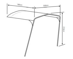 Outdoor Revolution Movelite T4E PC Front Canopy -Outdoor Awnings Shop movelite pc canopy 1a