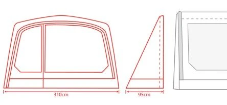 Outdoor Revolution Movelite Zip On Porch Door For T3E / T4E 4 Outdoor Revolution Movelite Zip On Porch Door For T3E / T4E - Image 2