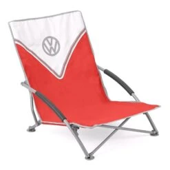 Volkswagen Red Campervan Folding Low Camping Chair -Outdoor Awnings Shop ol0192 vw low folding chair red 2 88a838