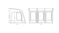 Outdoor Revolution Sportlite Air 400 Awning -Outdoor Awnings Shop orca1010 whitebackground florrplan
