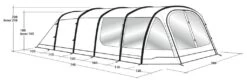 Outwell Knightdale 8PA Air Tent Package -Outdoor Awnings Shop outwell knightdale 8pa air tent dimensions 1