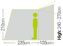 Quest Falcon 300 High Poled Drive Away Awning -Outdoor Awnings Shop quest falcon 300 poled drive away awning high 3