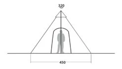 Robens Kiowa Tipi Tent -Outdoor Awnings Shop standing head height