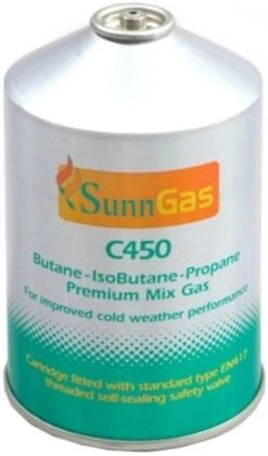 Sunncamp 450g Self Sealing Gas Cartridge -Outdoor Awnings Shop sunngas c450 1