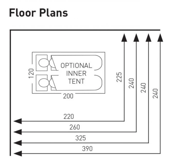 Sunncamp Swift Deluxe 325 SC Caravan Awning - Image 10