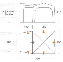 Vango Tailgate Hub Low Awning -Outdoor Awnings Shop tailgate hub lowmain1