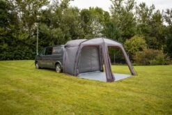 Vango Tailgate Hub Low Awning -Outdoor Awnings Shop vango grey awning with red lining