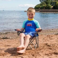 Volkswagen Kids Blue Camping Chair -Outdoor Awnings Shop vw kids chair 7 min